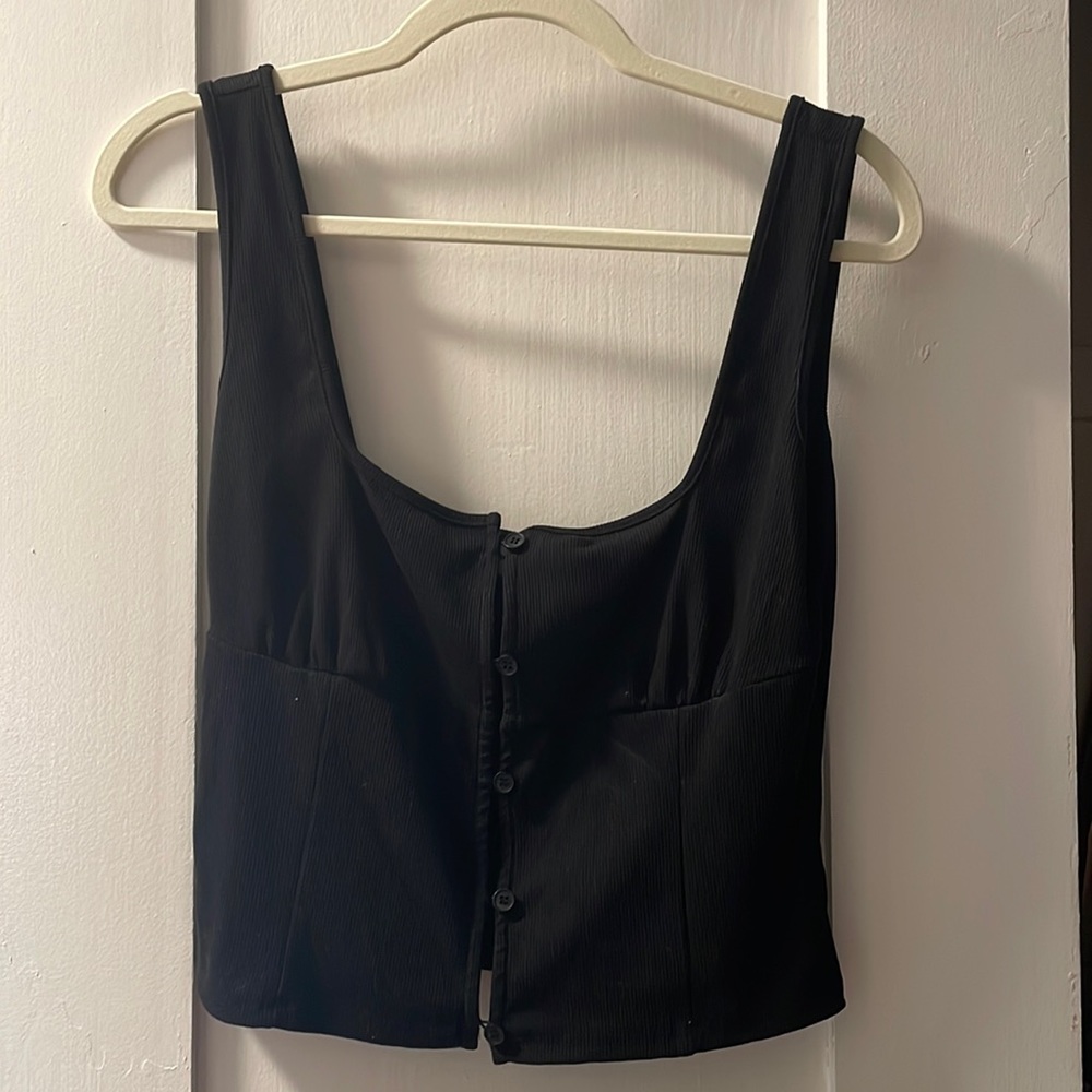 Superdown black tank top